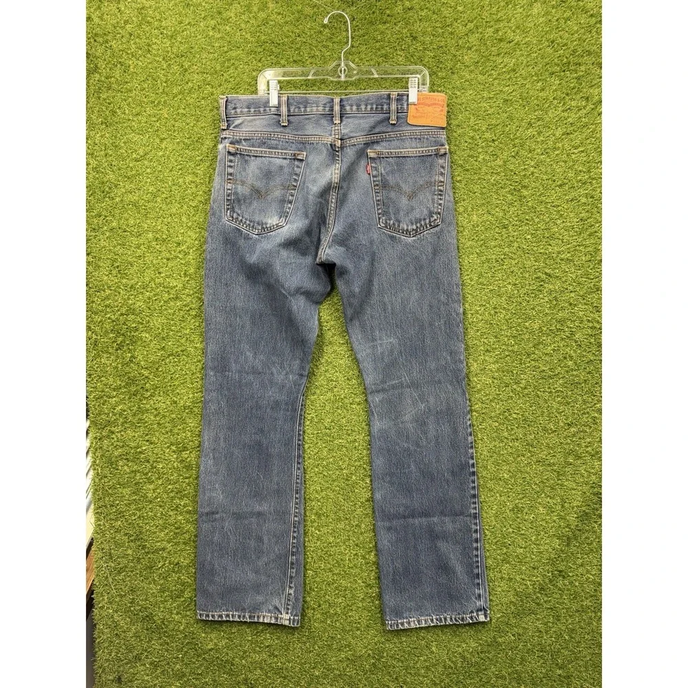 Vintage Levis 517 Jeans Mens 36x36 Blue Denim Bootcut Dark Wash USA Red Tab y2k